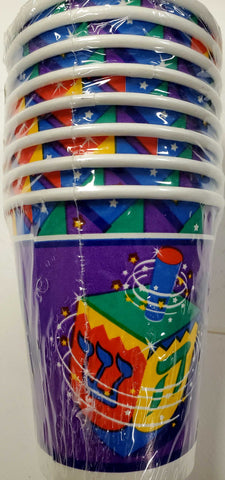 Amscan Spinning Dreidel Paper Cups - 8 count