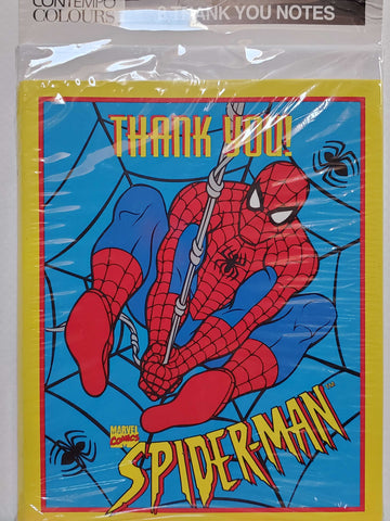 Contempo Colours Spiderman Thank You Cards - 8 Count
