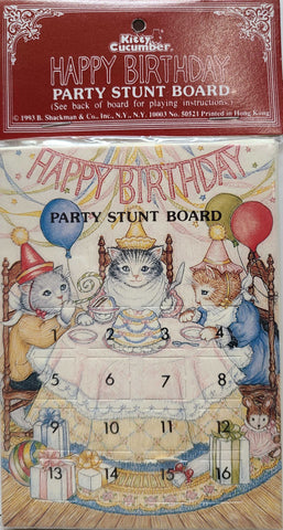 Kitty Cucumber Happy Birthday Party Stunt Board