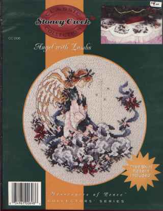 Classic Stoney Creek Angel with lambs cross stitch leaflet CC 006