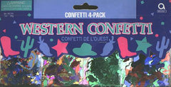 WESTERN confetti 4 pack