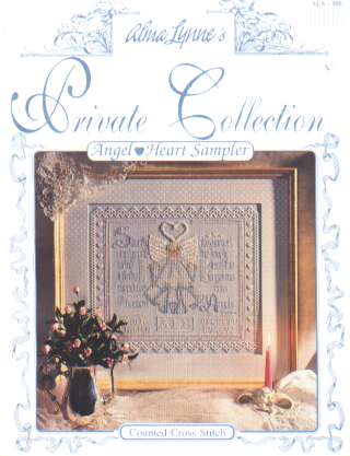 Private collection, angel heart sampler cross stitch booklet