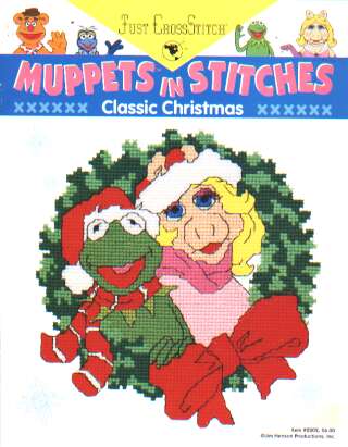 Just Crossstitch Muppets in stitches classic Christmas cross stitch leaflet