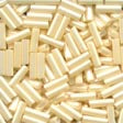 Small Bugle Beads Cream #70123 Opaque Luster 11/0 ( 6 mm Long )