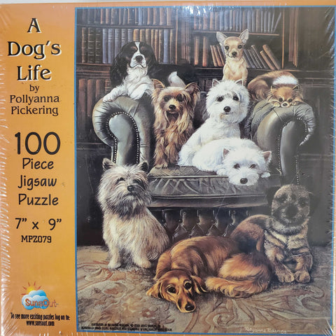 A Dogs Life Puzzle By Sunsout - 100 Pieces *Last One*