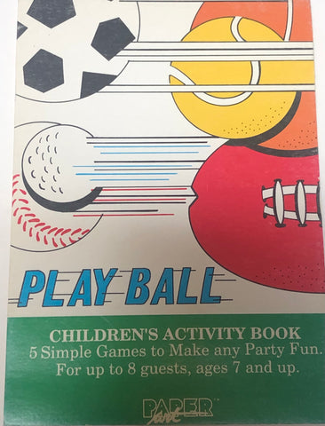 Paper Art Play Ball Children's Activity Book