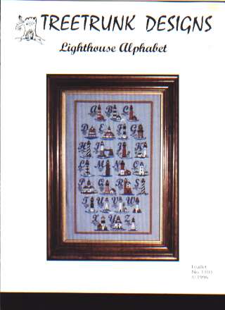 Lighthouse alphabet cross stitch leaflet, 1103