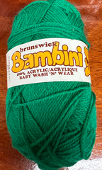 Bambini Brunswick Acrylic Ball Yarn Color: 2107 Crayon Green