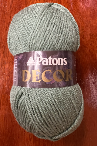 Patons Decor Sage Green yarn Col 1636 Lot 7