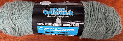 Germantown Worsted Knitting Wool Yarn from Brunswick  Color: 467 Jade Hea.