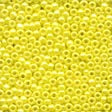 Seed Beads Yellow #00128 Opaque Luster 11/0 ( 2.5 mm ) 4.54 grams