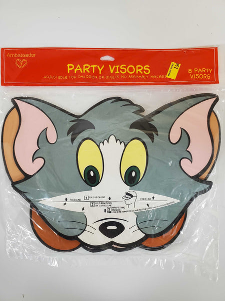 Ambassador Party Visors - Tom and Jerry Visors - 8 pack