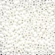 2.25 GRAMS Antique Seed Beads Snow White #03015 Matte Color 11/0 2.5mm