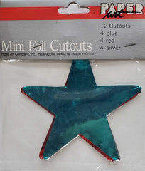 Paper Art Mini Foil Cutouts - 4th of July 12 count