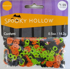 Entertaining Spooky Hollow Confetti - Pumpkins and Bats