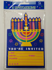 Amscan Hanukkah Celebration Invitations - 8 Count