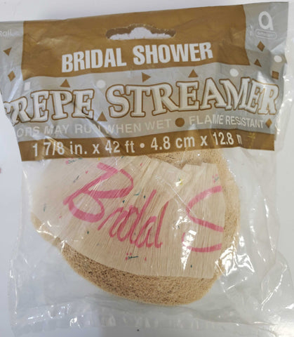 Amscan Bridal Shower Crepe Streamer