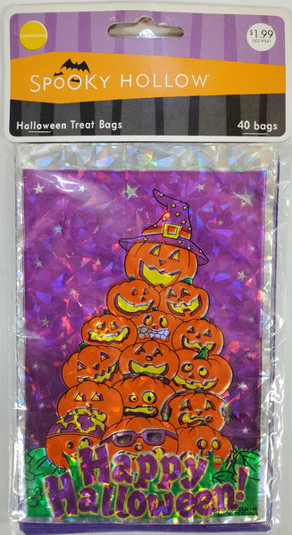 Entertaining Spooky Hollow Halloween Treat Bags - Pumpkin Stack