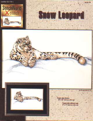 Snow leopard by Stitchworld x-stitch, 03-170L