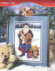 Teddy bear Santa cross stitch leaflet **LAST ONE**