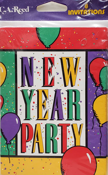 C.A. Reed New Year Party Invitations - 8 count