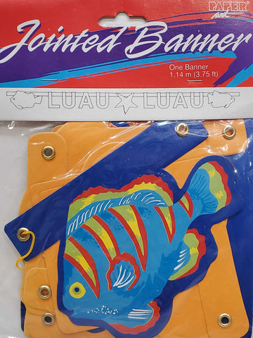 Paper Art Luau Luau Jointed Banner