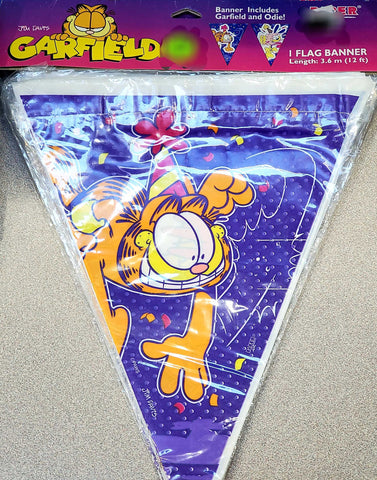 Paper Art Flag Banner - Garfield and Odie Banner