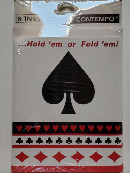 Contempo Hold 'em or Fold 'em Poker Invitations - 8 Count