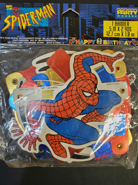 Party Makers Spiderman Banner