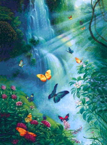 Butterflies in the Mist Jigsaw Puzzle by Sunsout - 3000 pc *LAST ONE*