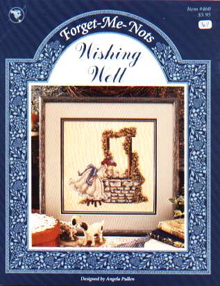 Forget-me-nots Wishing well by Just Crossstitch 460 **LAST ONE**