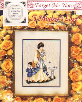 Forget-me-nots, a Mother's love Just crossstitch 2237