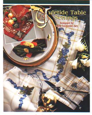 Just Crossstitch Yuletide Table settings cross stitch leaflet