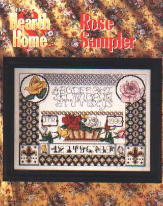 Hearth home Rose sampler cross stitch booklet, 2274