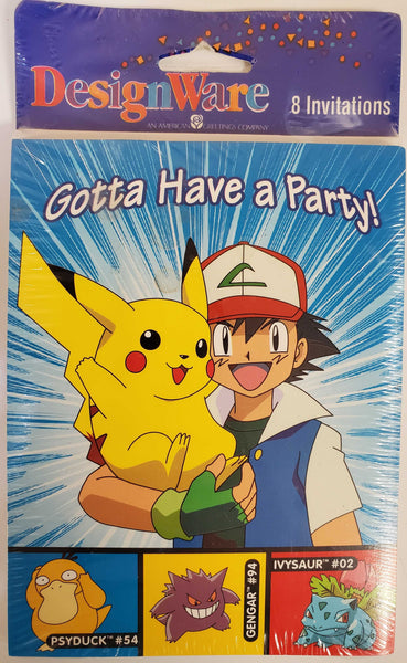 Pokemon invitations party