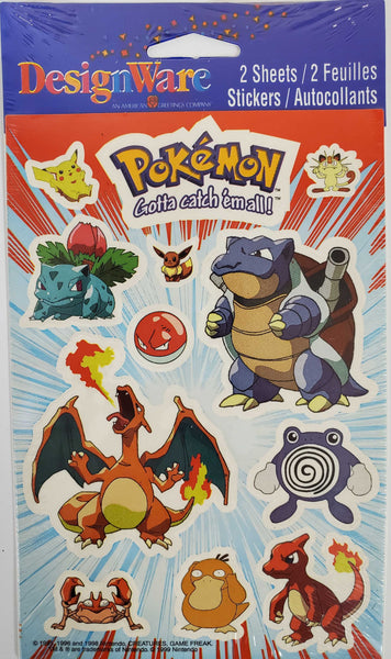 Pokemon sticker sheets