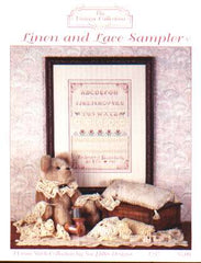 Linen and lace sampler the Vintage collection cross stitch leaflet.