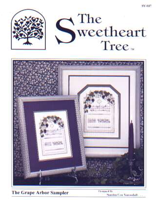 The Grape arbor sampler crossstitch chrat by the Sweetheart tree, SV-037