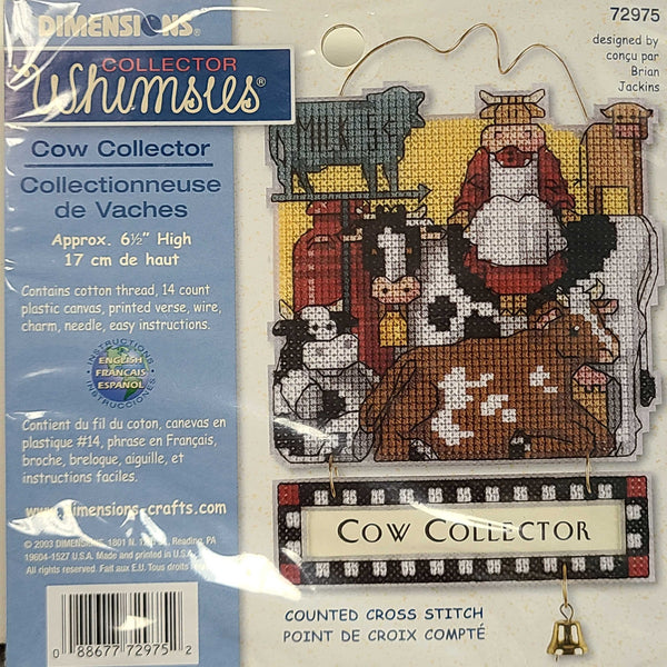 Collector Whimsies Cow Collector Counted Cross Stitch