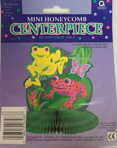 Amscan Mini Honeycomb Centerpiece Frogs with Butterfly