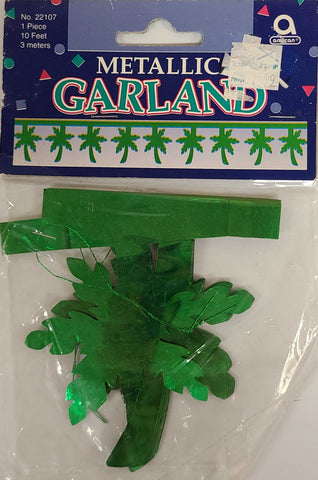 Amscan Green Metallic Garland