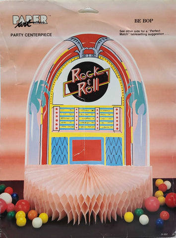 Paper Art Party Be Bop Jukebox Centerpiece Rock & Roll