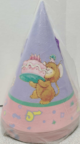 C. A. Reed Birthday Mouse Party Hats - 8 count