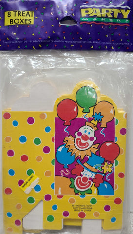Party Makers Clown Themed Treat Boxes