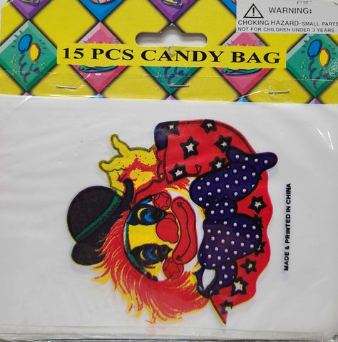 Justen Products Clown Themed Candy Bags