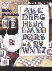Baby bunnies, alphabet for boys and girls cross stitch booklet JL157
