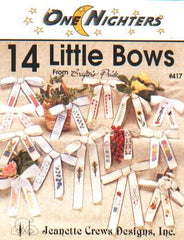 14 Little bows from crafter's pride, one nighters cross stitch booklet