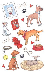 Mambi Minis Stickers 4-1/2X6 3 Sheets/Pkg Dogs