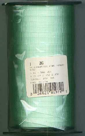 Poly curling ribbon MINT 9/16 inch by 500 yards