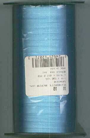 Poly curling ribbon TURQUOISE 9/16 inch by 500 yards